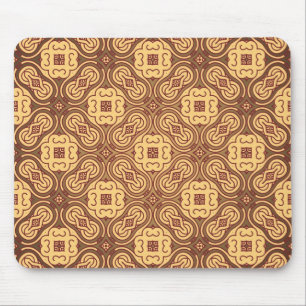 Colourful retro pattern background mouse mat