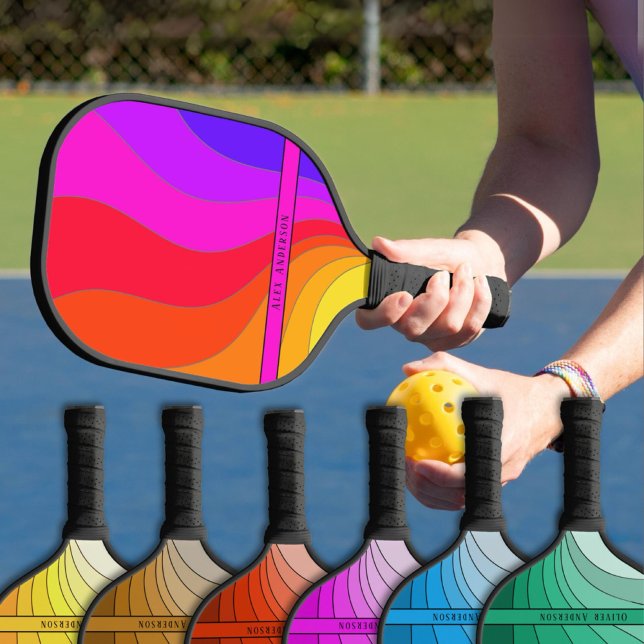 Colourful Retro  Pickleball Paddle (Creator Uploaded)