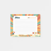 Colourful Retro Playful Post-It Notes