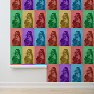 Colourful Retro Pop Art Modern Custom Photo Grid Wallpaper