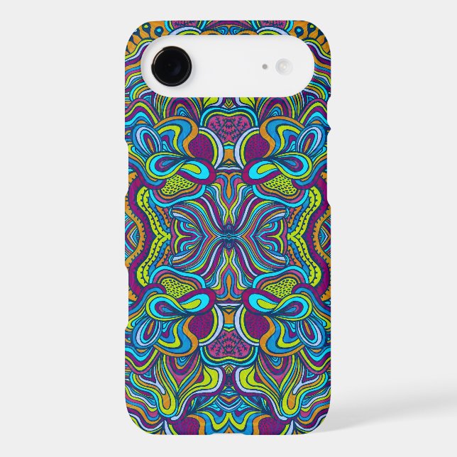 Colourful Retro Psychedelic Abstract Swirls Case-Mate Samsung Galaxy Case (Back)