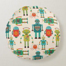 Colourful Retro Robots Pattern
