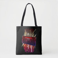 Colourful Retro Speaker Art with Neon Music Energy