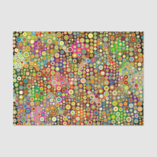 Colourful Retro Spots + your idea Tissue Paper