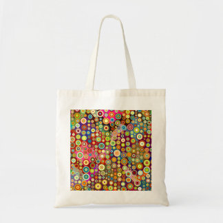 Colourful Retro Spots + your idea Tote Bag