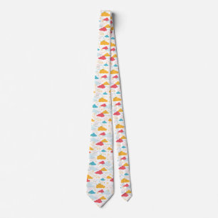 Colourful Retro Starry Sky Art Pattern Tie