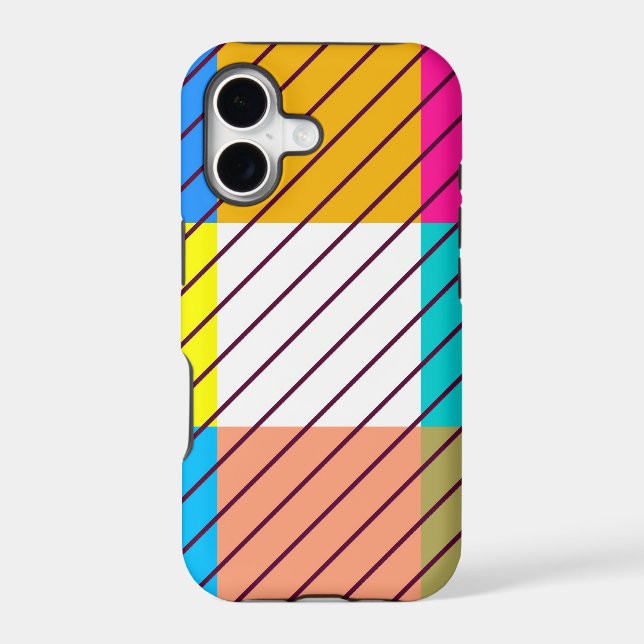 Colourful retro striped pattern (Back)