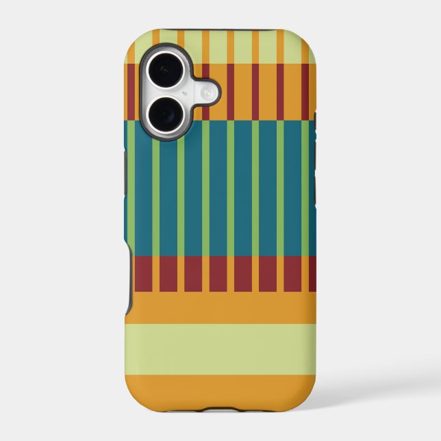 Colourful retro striped pattern (Back)