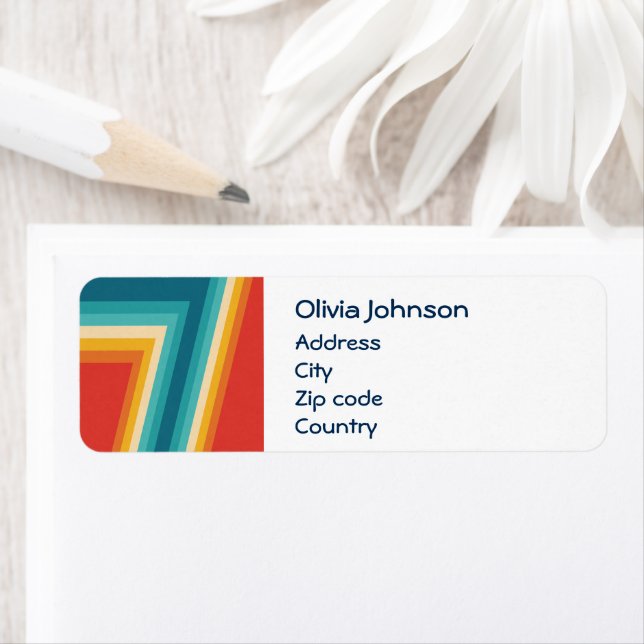 Colourful Retro Stripes  -   70s, 80s Design (Insitu)