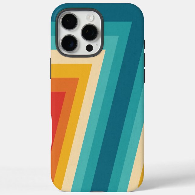 Colourful Retro Stripes  -   70s 80s  Design Case-Mate iPhone Case (Back)
