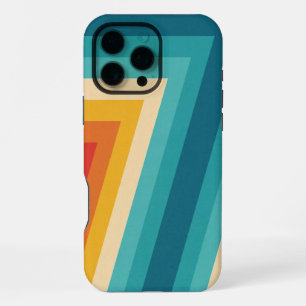 Colourful Retro Stripes - 70s 80s Design iPhone 16 Pro Max Case