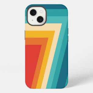 Colourful Retro Stripes - 70s 80s Design iPhone 13 Case