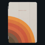 Colourful Retro Stripes 70s 80s Golden Brown Orang iPad Pro Cover<br><div class="desc">This Vintage Design iPad cover features 70s inspired graphic design in shades of orange,  red and brown. This Retro inspired iPad Cover can be personalised with your name or text of choice.</div>