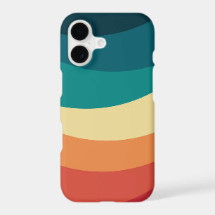 Colourful retro style curves design