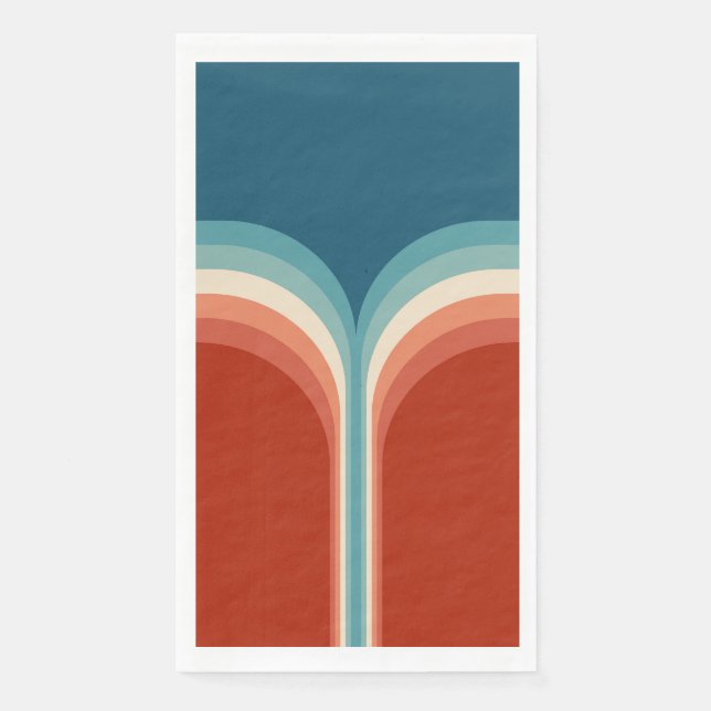 Colourful Retro style double arch decoration Napkin (Front)