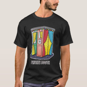 Colourful Retro-Style Private Booth Design T-Shirt