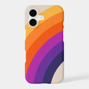 Colourful retro style rainbow art