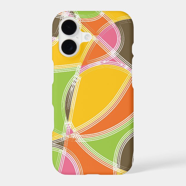 Colourful Retro Summer Groovy Mod Artistic Pattern (Back)