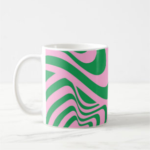 Colourful Retro Swirl Groovy Y2K Pattern  Coffee Mug