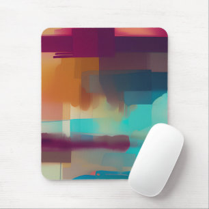 Colourful retro tone blend  mouse mat