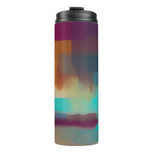 Colourful retro tone blend thermal tumbler