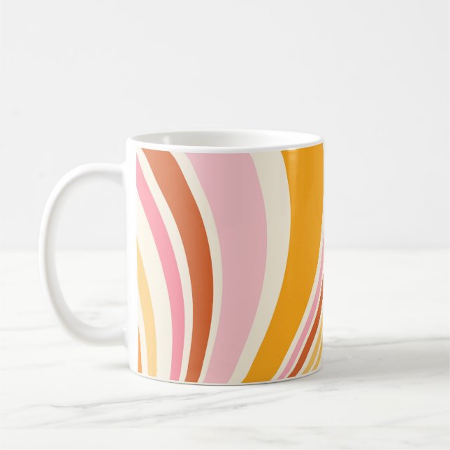 Colourful retro vibes coffee mug (Left)