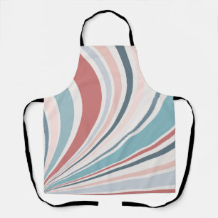 Colourful retro vibes in pink, blue and grey apron