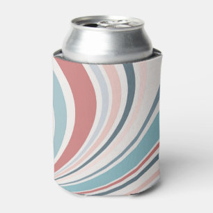 Colourful retro vibes in pink, blue and grey can cooler