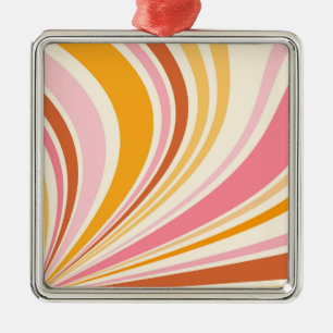 Colourful retro vibes metal tree decoration