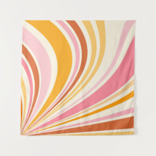 Colourful retro vibes tapestry