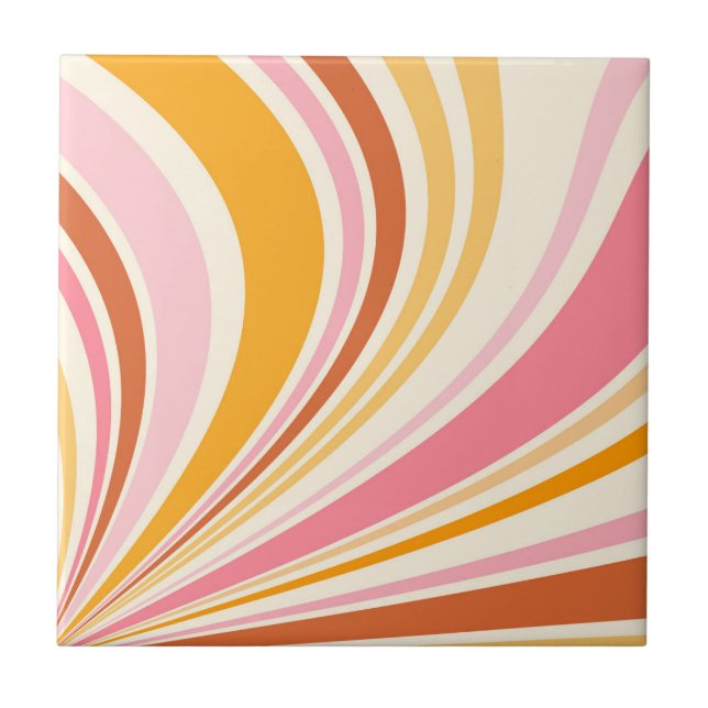 Colourful retro vibes tile (Front)