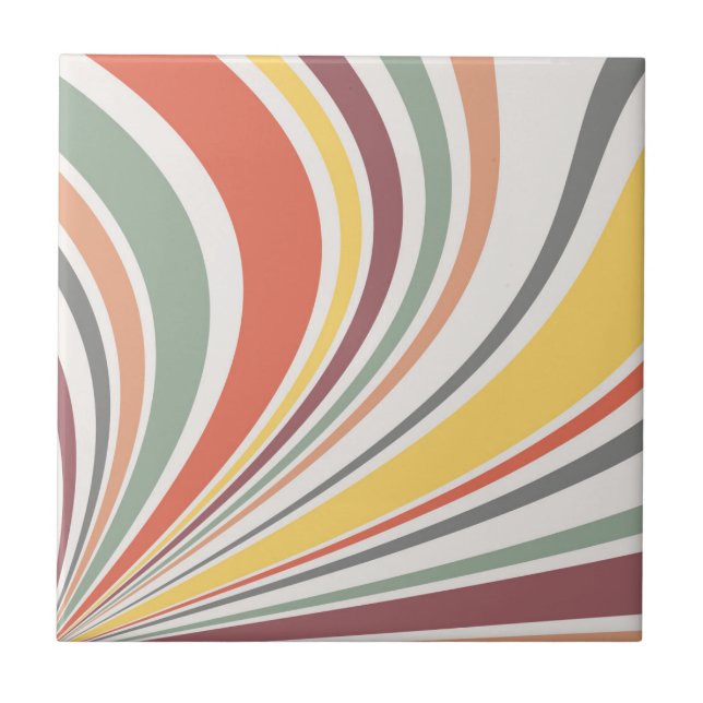 Colourful retro vibes tile (Front)