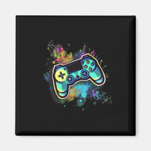 Colourful Retro Video Game Controller For Men1 Magnet