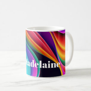 Colourful Retro Waves Groovy Coffee Mug