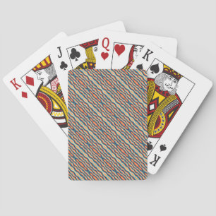 Colourful Retro Waves Vintage Playing Cards