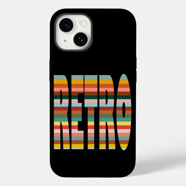 Colourful Retro Word Stripes  Case-Mate iPhone Case (Back)