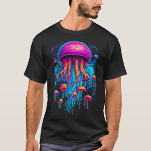 Colourful Rhapsody: Jellyfish in Cosmic Harmony T-Shirt