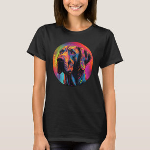 Colourful Rhodesian Ridgeback Dog Dad Mum Graffity T-Shirt