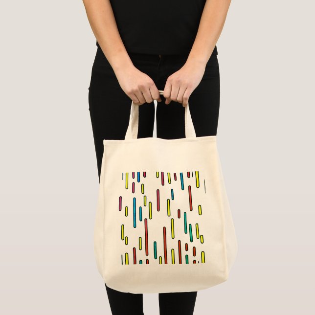 Colourful Rhythm Grocery Tote Bag (Front (Product))