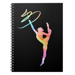 Colourful Rhythmic Gymnastics Girl Notebook