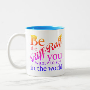 Colourful Riff-Raff Two-Tone Coffee Mug
