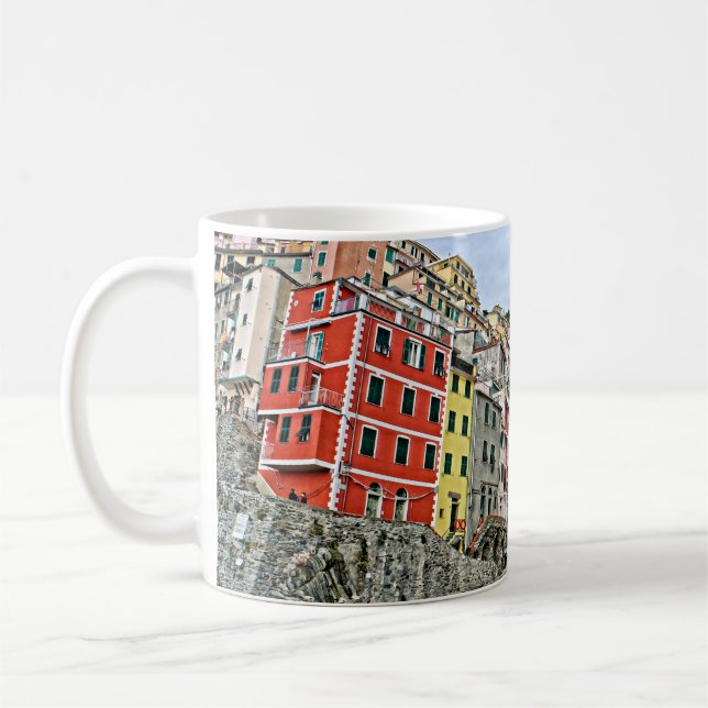 Colourful Riomaggiore, Italia - Coffee/Tea Mug (Left)