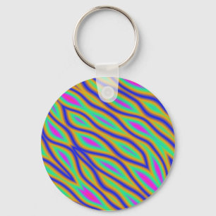Colourful Ripples Key Ring