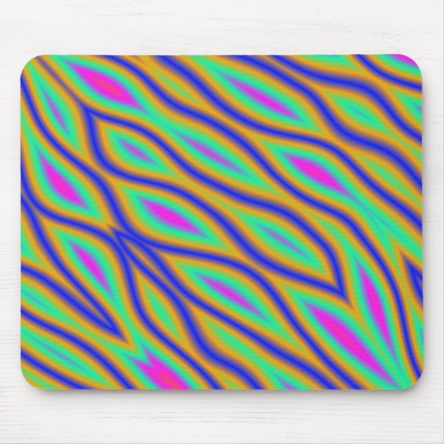 Colourful Ripples Mouse Mat (Front)