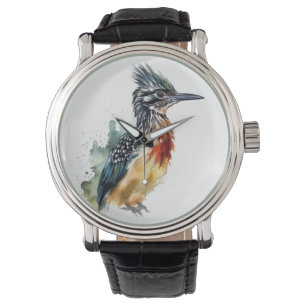 Colourful Roadrunner in water colour Watch