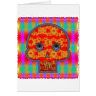 Colourful Robot Skull Painting