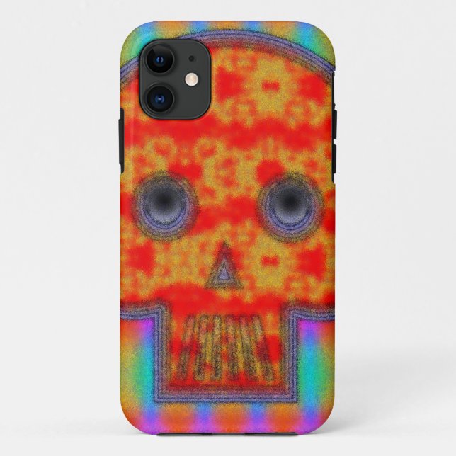 Colourful Robot Skull Painting Case-Mate iPhone Case (Back)