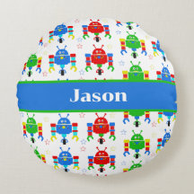 Colourful Robots Kids Personalised