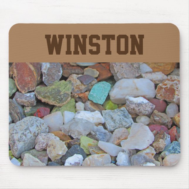 Colourful Rock Collection Photo Nature Minerals Mouse Mat (Front)