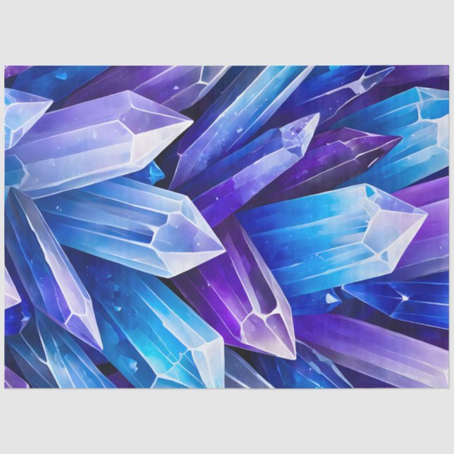 Colourful Rock Crystal Art Tissue Paper (Front)